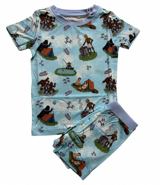 Galactic Camping 2pc PJ short Set