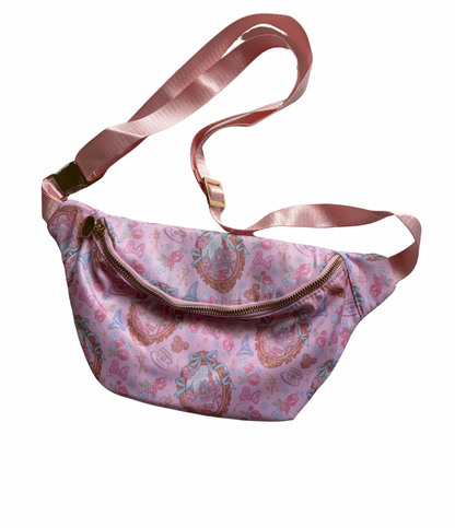 Pink Castle Crossbody