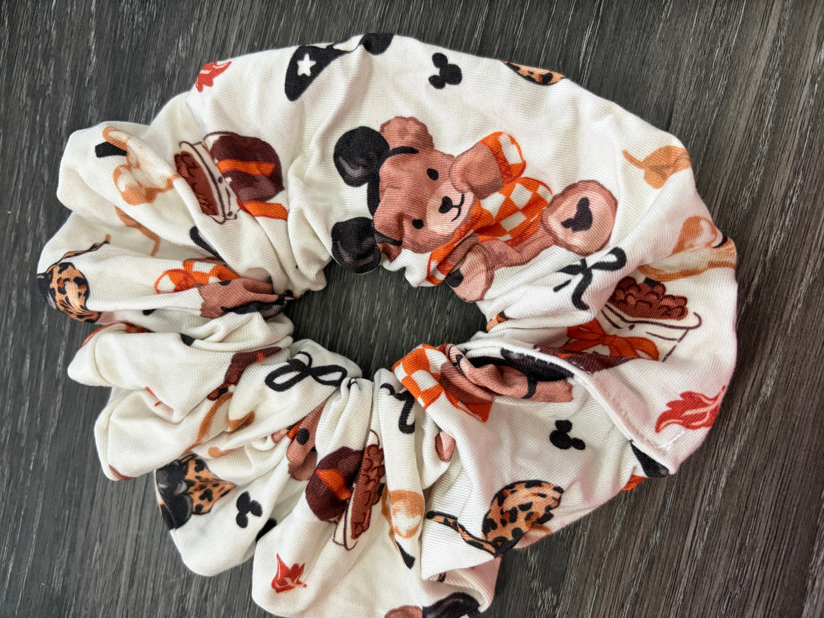 Pumpkin Teddy Scrunchie